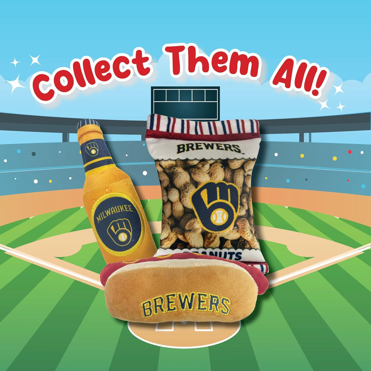 Milwaukee Brewers Bottle Plush Toys