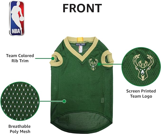 Milwaukee Bucks Pet Jersey