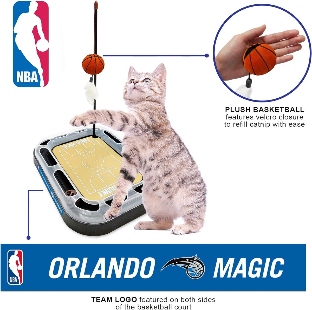 Orlando Magic Basketball Cat Scratcher Toy