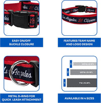 Los Angeles Clippers Dog Satin Collar or Leash