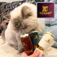 Holiday Snuggly Cups Cat Toy Set (Red, Ivory, Green)