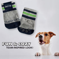 Seattle Seahawks Anti-Slip Dog Socks