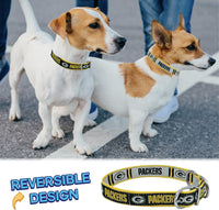 Green Bay Packers Reversible Dog Collar