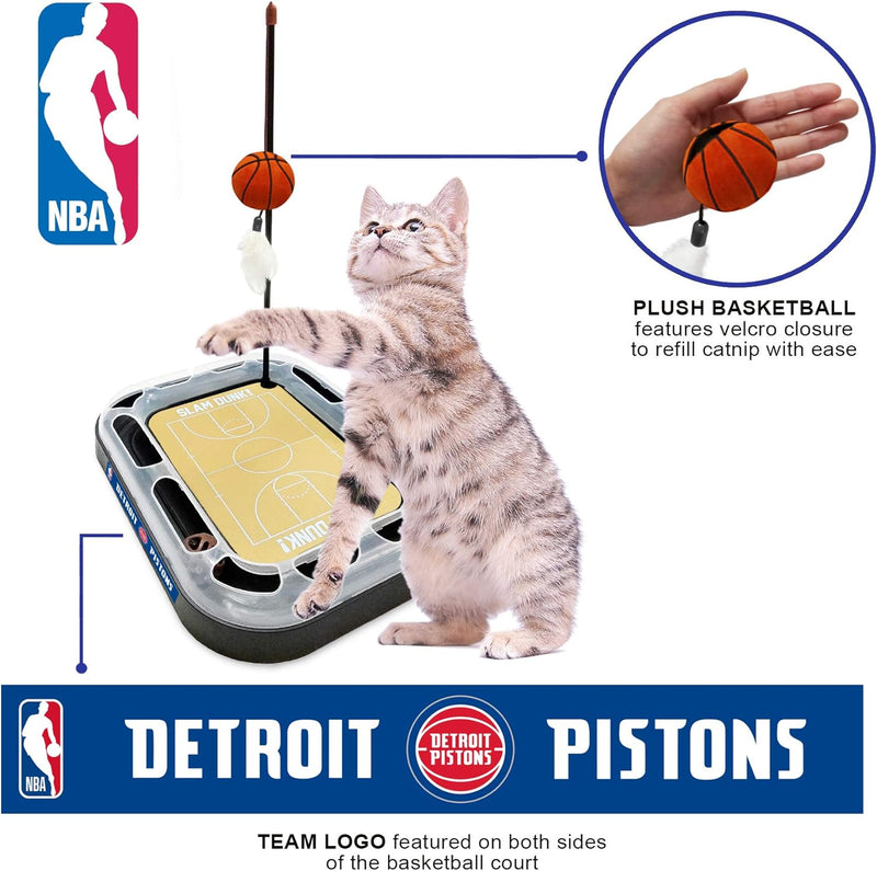 Detroit Pistons Basketball Cat Scratcher Toy