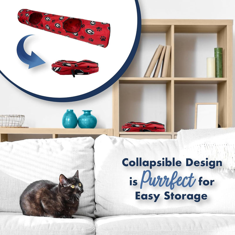 GA Bulldogs Cat Tunnel Toy