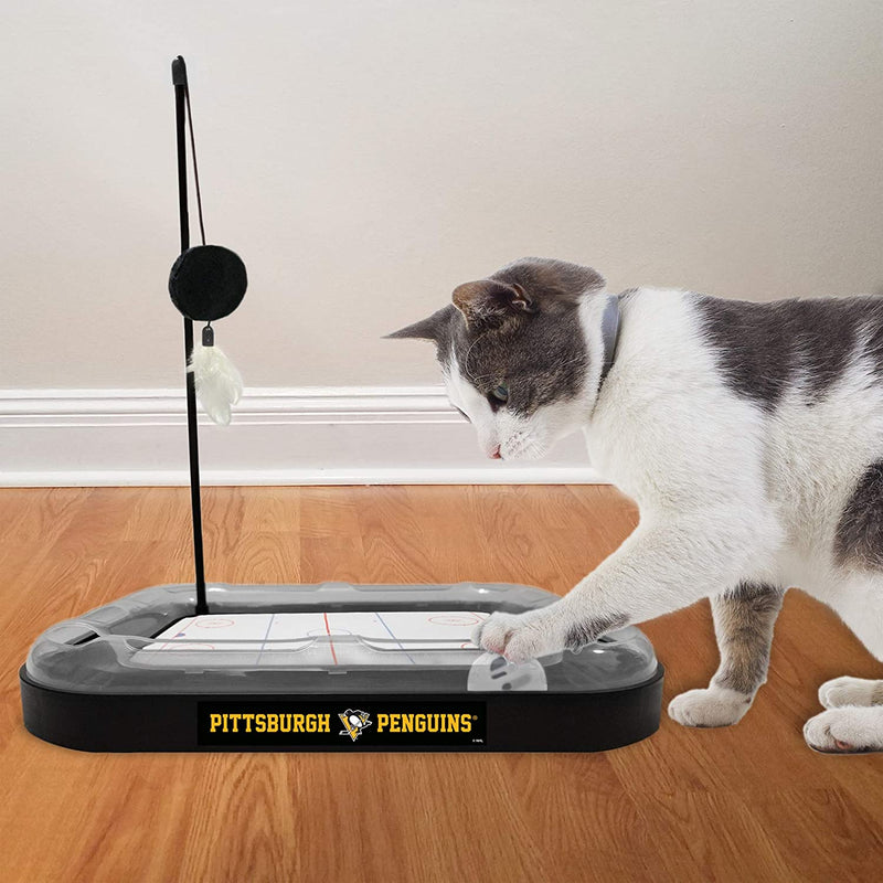 Pittsburgh Penguins Hockey Rink Cat Scratcher Toy