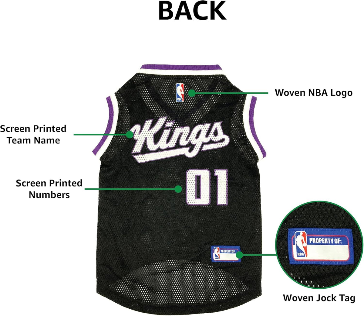 Sacramento Kings Pet Jersey