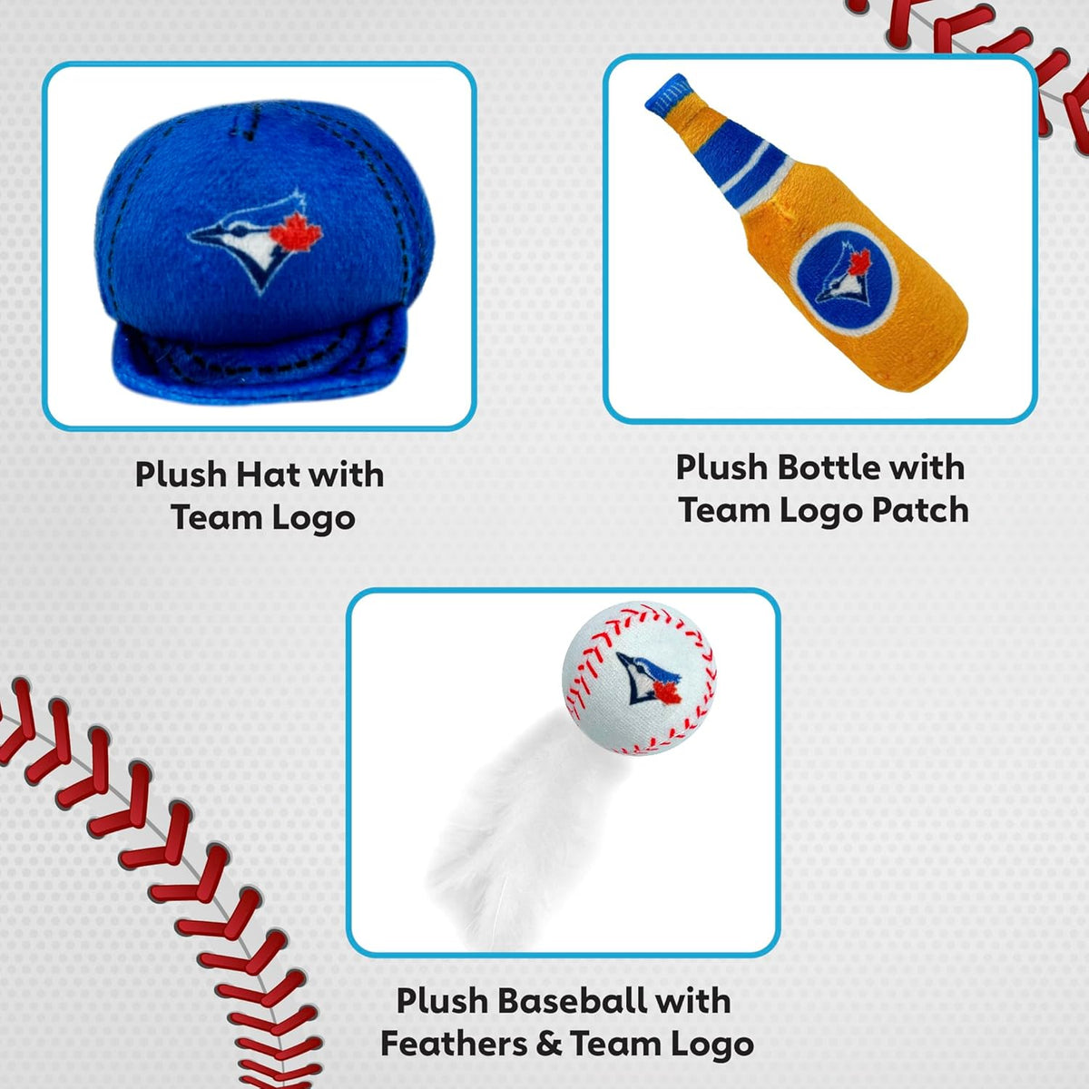 Toronto Blue Jays 3 piece Catnip Toy Set