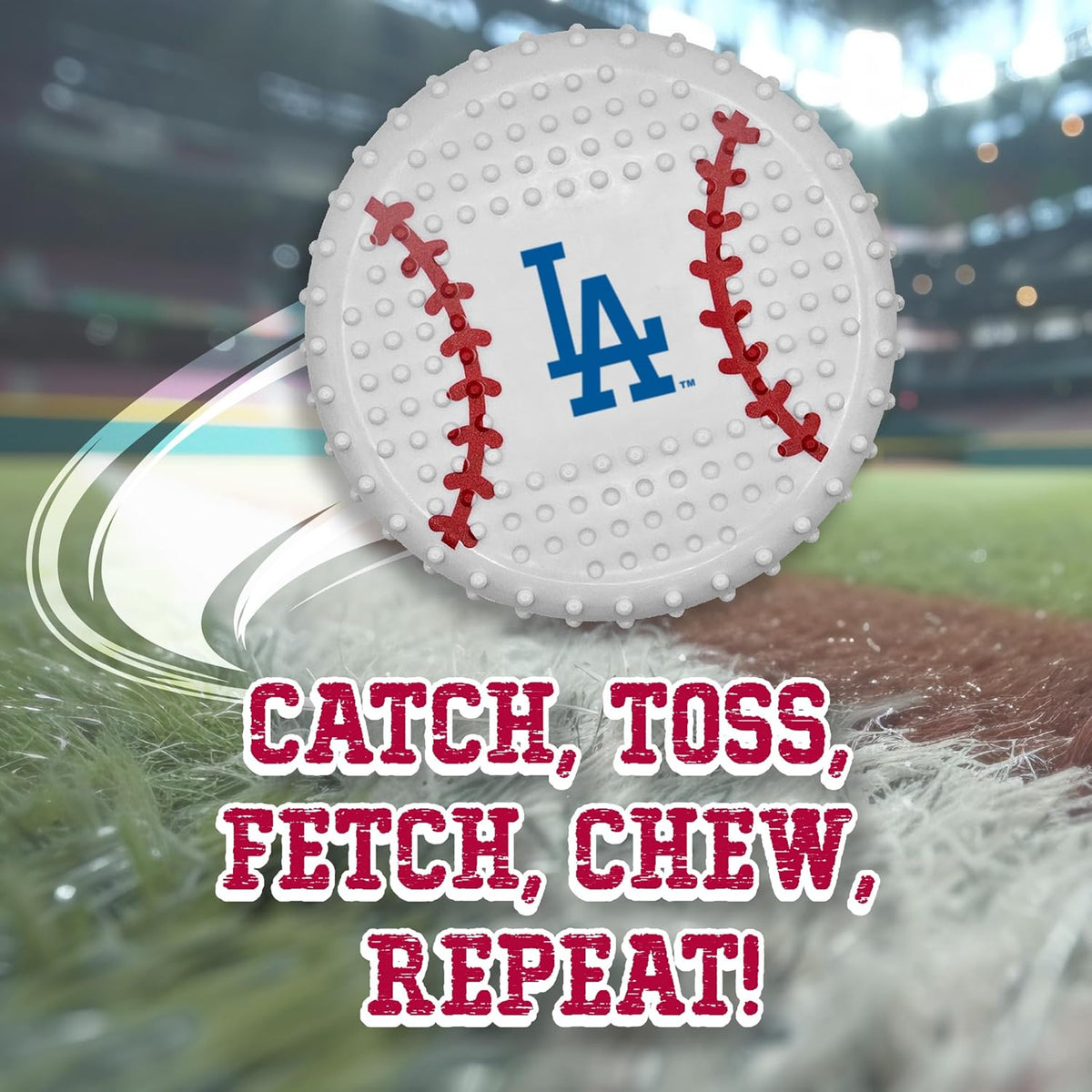Los Angeles Dodgers Hard Nylon Baseball Chew Toy