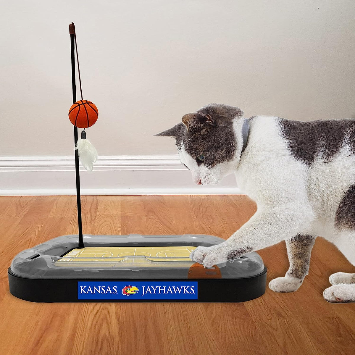KS Jayhawks Basketball Cat Scratcher Toy