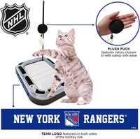 New York Rangers Hockey Rink Cat Scratcher Toy
