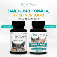AminAvast Kidney Support for Cats, 60 capsules