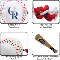 CO Rockies Baseball Rope Toys