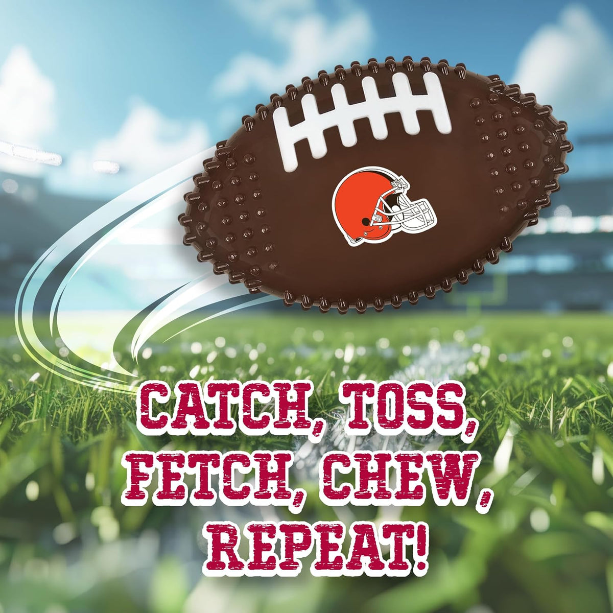 Cleveland Browns Hard Nylon Football Chew Toy