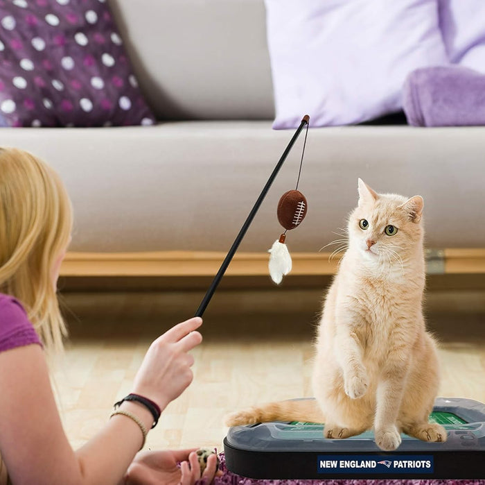 New England Patriots Football Cat Scratcher Toy