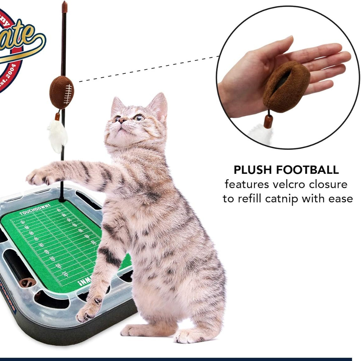 OK Sooners Football Cat Scratcher Toy