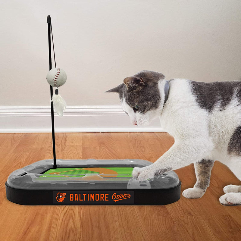 Baltimore Orioles Baseball Cat Scratcher Toy