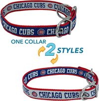 Chicago Cubs Reversible Dog Collar