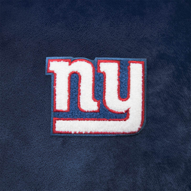 New York Giants Fur Trim Poncho