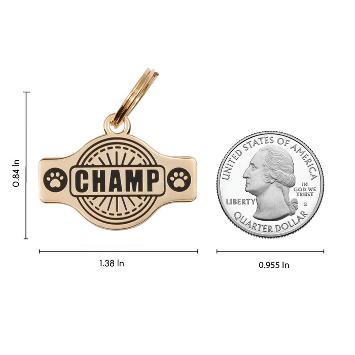 Champ Pet ID Tag
