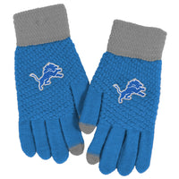 Detroit Lions Waffle Knit Gloves