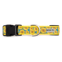 Blue Sunflowers Dog Collar or Leads