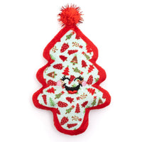 Green Holiday Tree Cat Toy