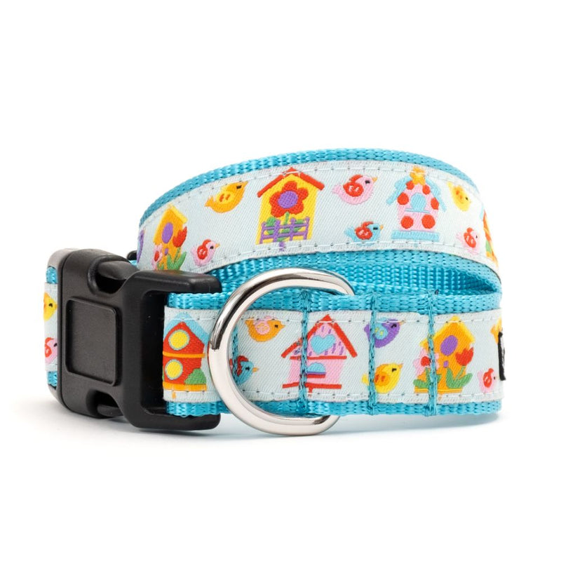 Blue Birdhouses Dog Collar or Leads