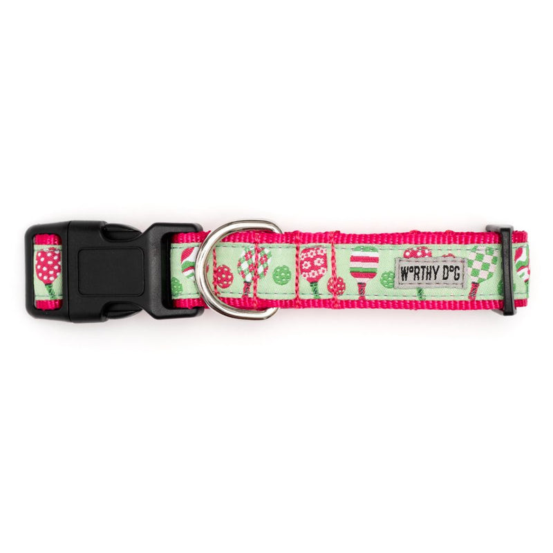 Pickleball Pink Dog Collar