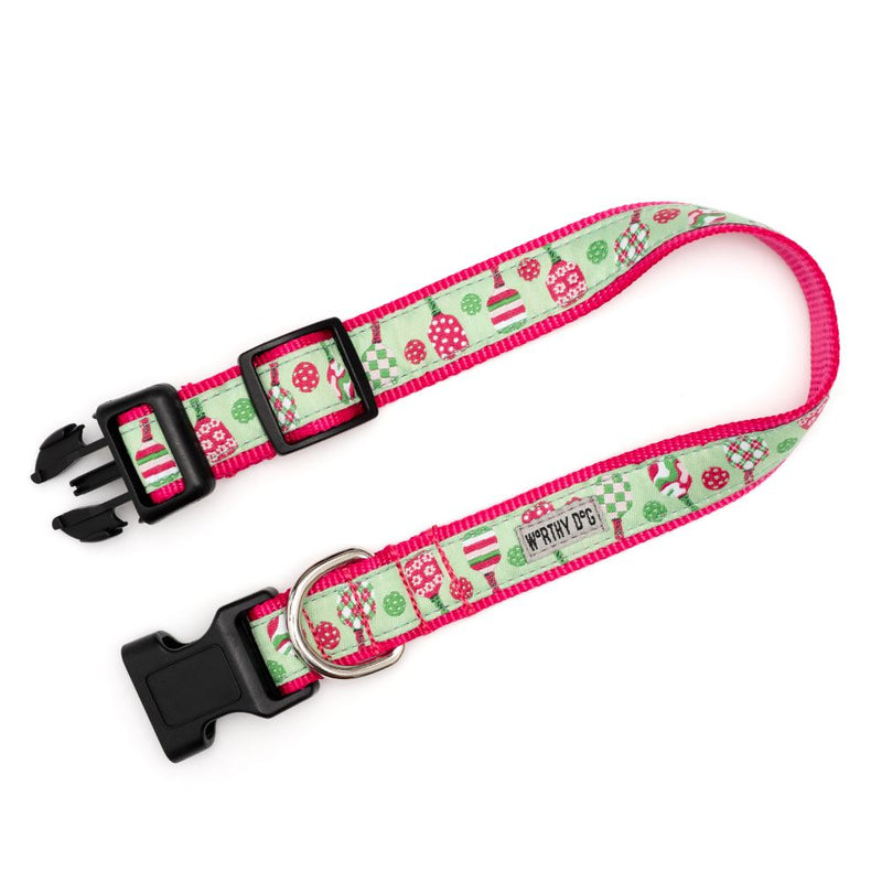 Pickleball Pink Dog Collar