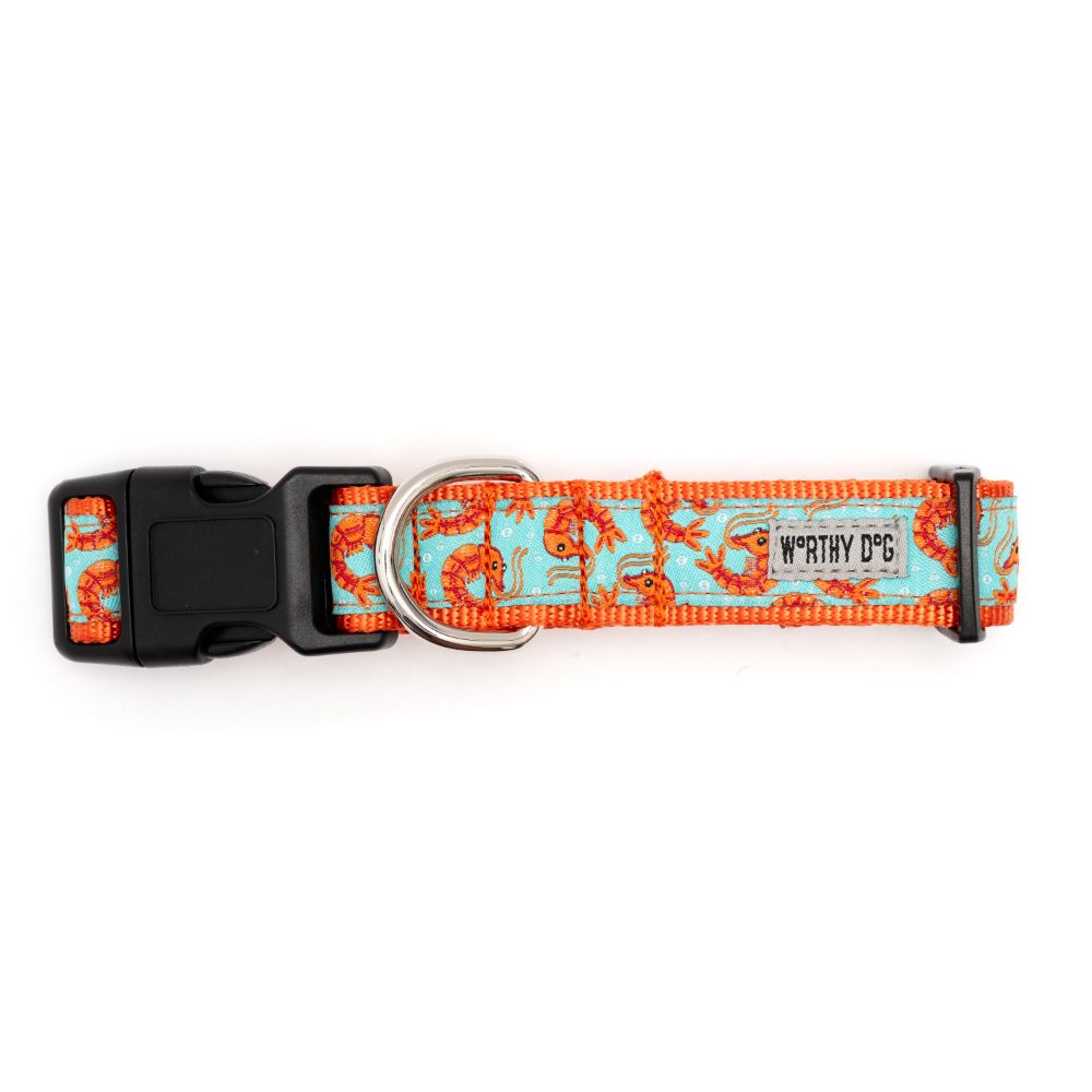 Blue Shrimp Collection Dog Collar or Leads