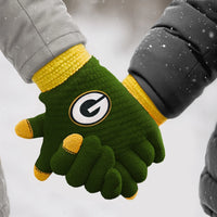Green Bay Packers Waffle Knit Gloves