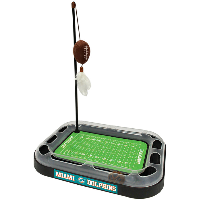 Miami Dolphins Football Cat Scratcher Toy