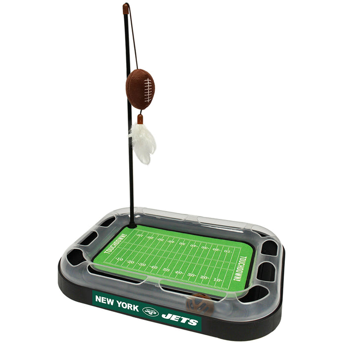 New York Jets Football Cat Scratcher Toy