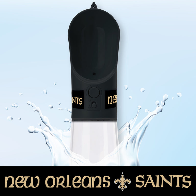 New Orleans Saints Pet Water Bottle