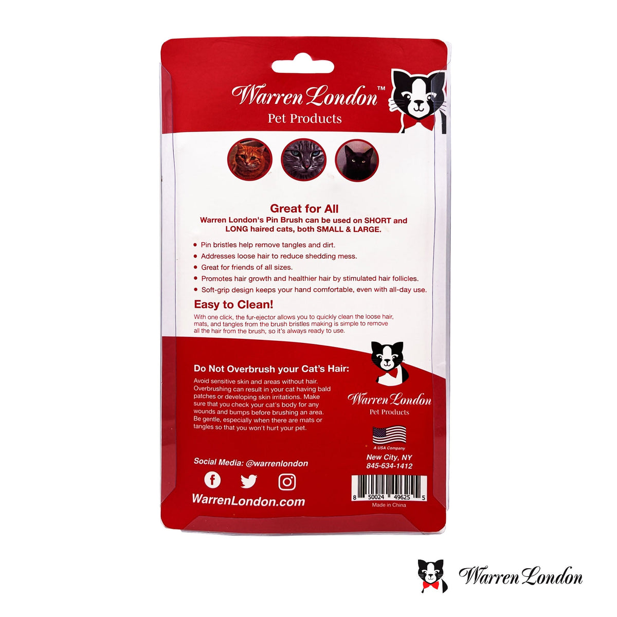 Cat De-Tangling Pin Brush