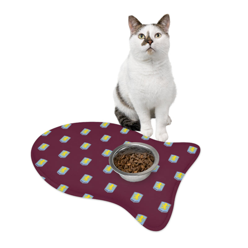 Aston Villa FC 24/25 Kit Inspired Pet Feeding Mats