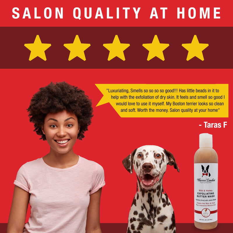 Exfoliating Butter Wash Dog Shampoo Gallons - With Natural Jojoba Beads