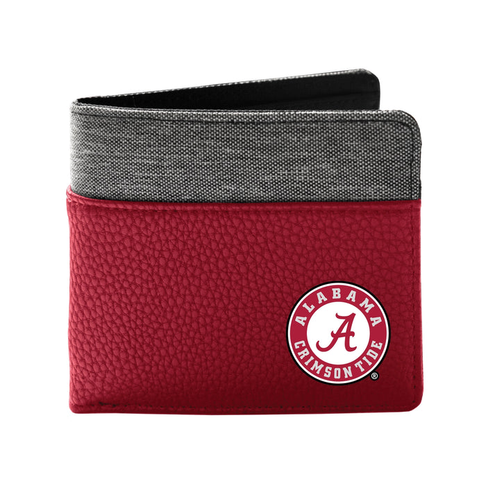 AL Crimson Tide Pebble BiFold Wallet