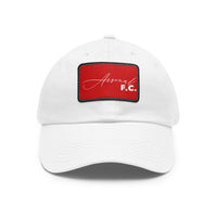 Arsenal FC 25/26 Home Kit-Inspired Leather Patch Baseball Hat