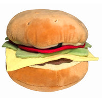 Hamburger Plush Dog Toy