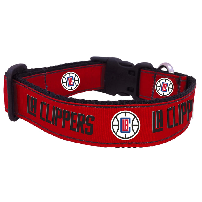 Los Angeles Clippers Nylon Dog Collar and Leash