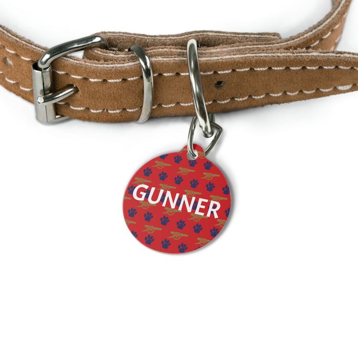 Arsenal FC 24/25 Kit Inspired Personalized Pet Tag