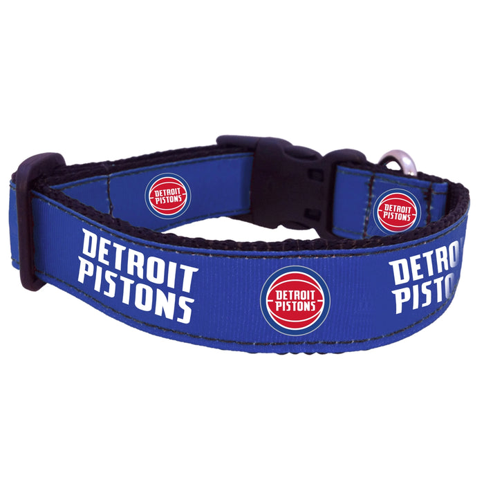 Detroit Pistons Nylon Dog Collar and Leash