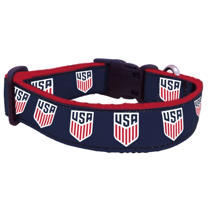US Soccer Federation Dog Collar and Leash