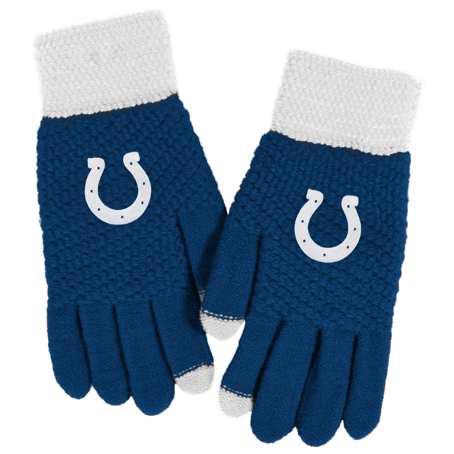 Indianapolis Colts Waffle Knit Gloves