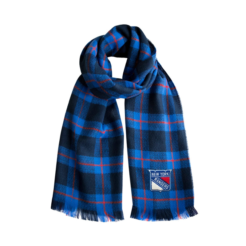 New York Rangers Plaid Blanket Scarf