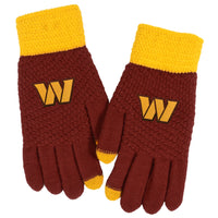 Washington Commanders Waffle Knit Gloves