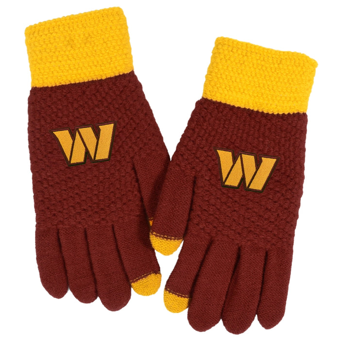 Washington Commanders Waffle Knit Gloves