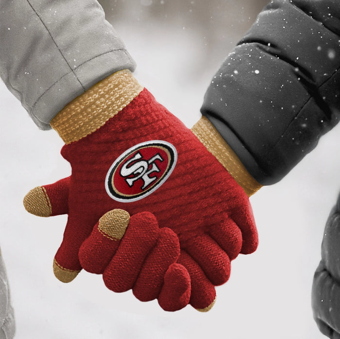 San Francisco 49ers Waffle Knit Gloves
